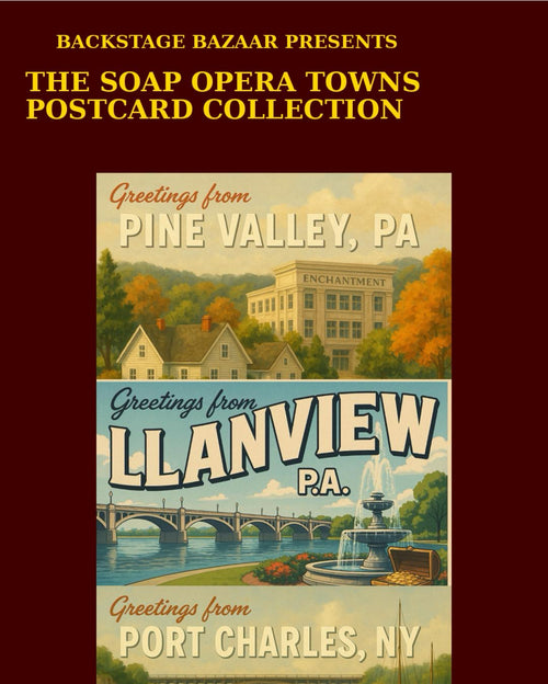 3-Pack Postcard Set; Soap Opera Towns, Limited Edition